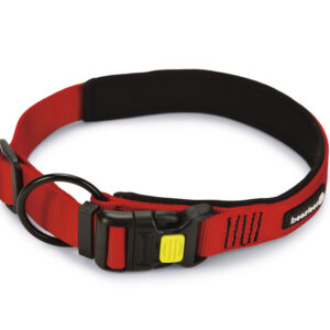 Red Nylon Padded Collar Deluxe